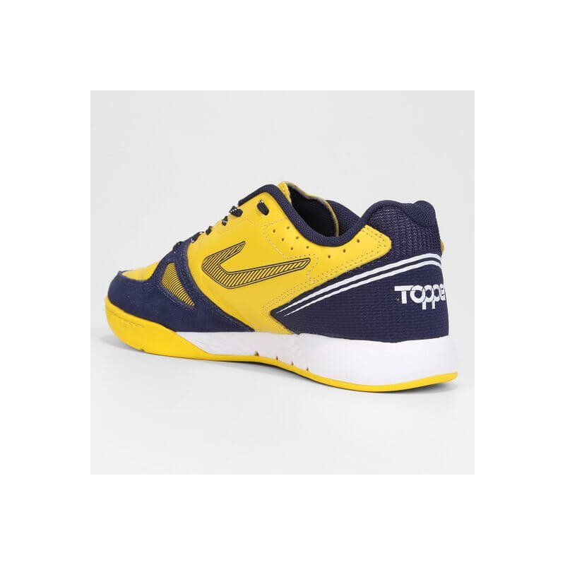 Chuteira Futsal Topper Dominator Pro I Masculino Amarelo Marinho
