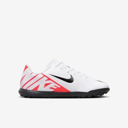 Chuteira nike branca e laranja top