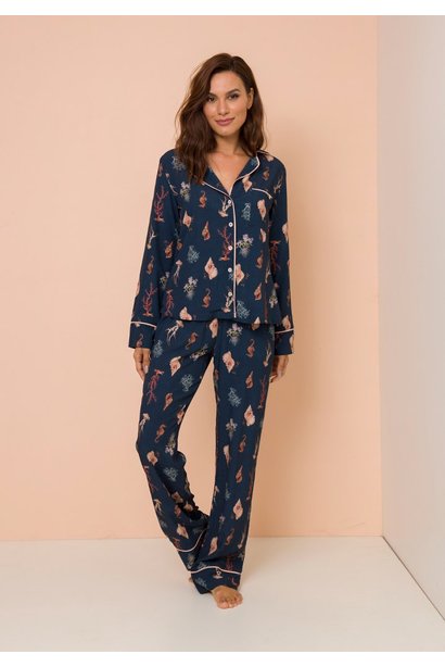 pijama conjunto manga longa com calca hosana lekazis