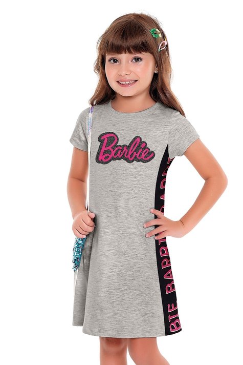 Conjunto Infantil Fakini Barbie Feminino - Mescla