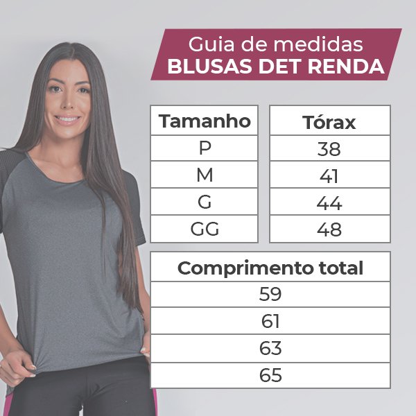 Tabela de medidas Tabela de medidas