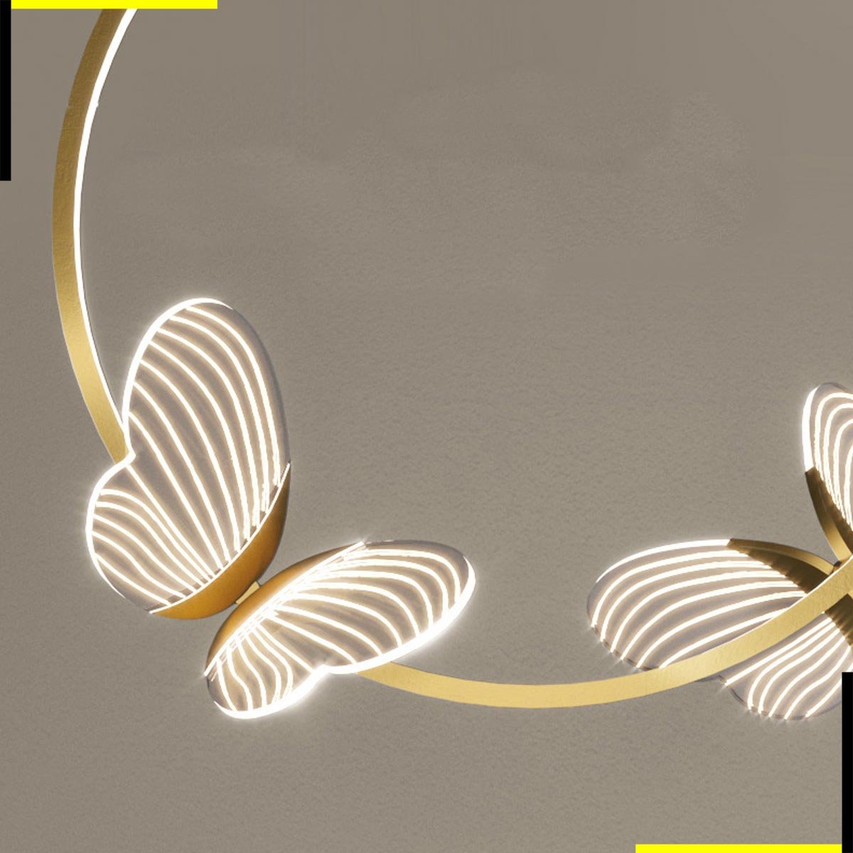 Luminária Pendente Papilio Borboleta LED 26W 2700K 30cm Bivolt StarLux