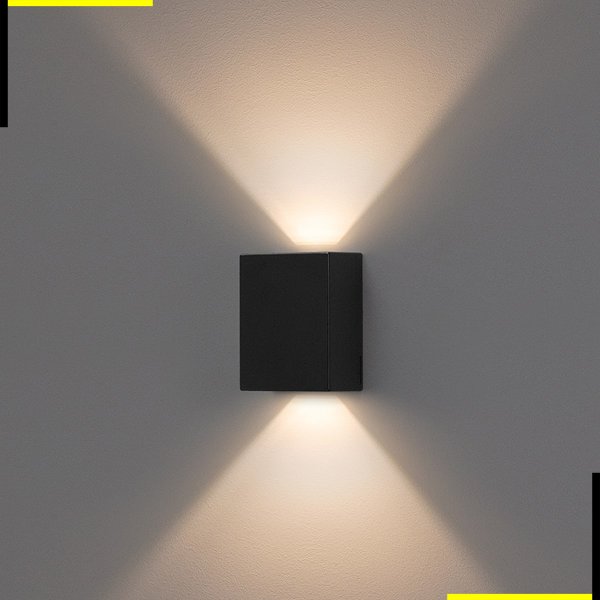 Arandela de Parede Effekt 2 Fachos Abertos LED 8W 3000K IP65 Bivolt