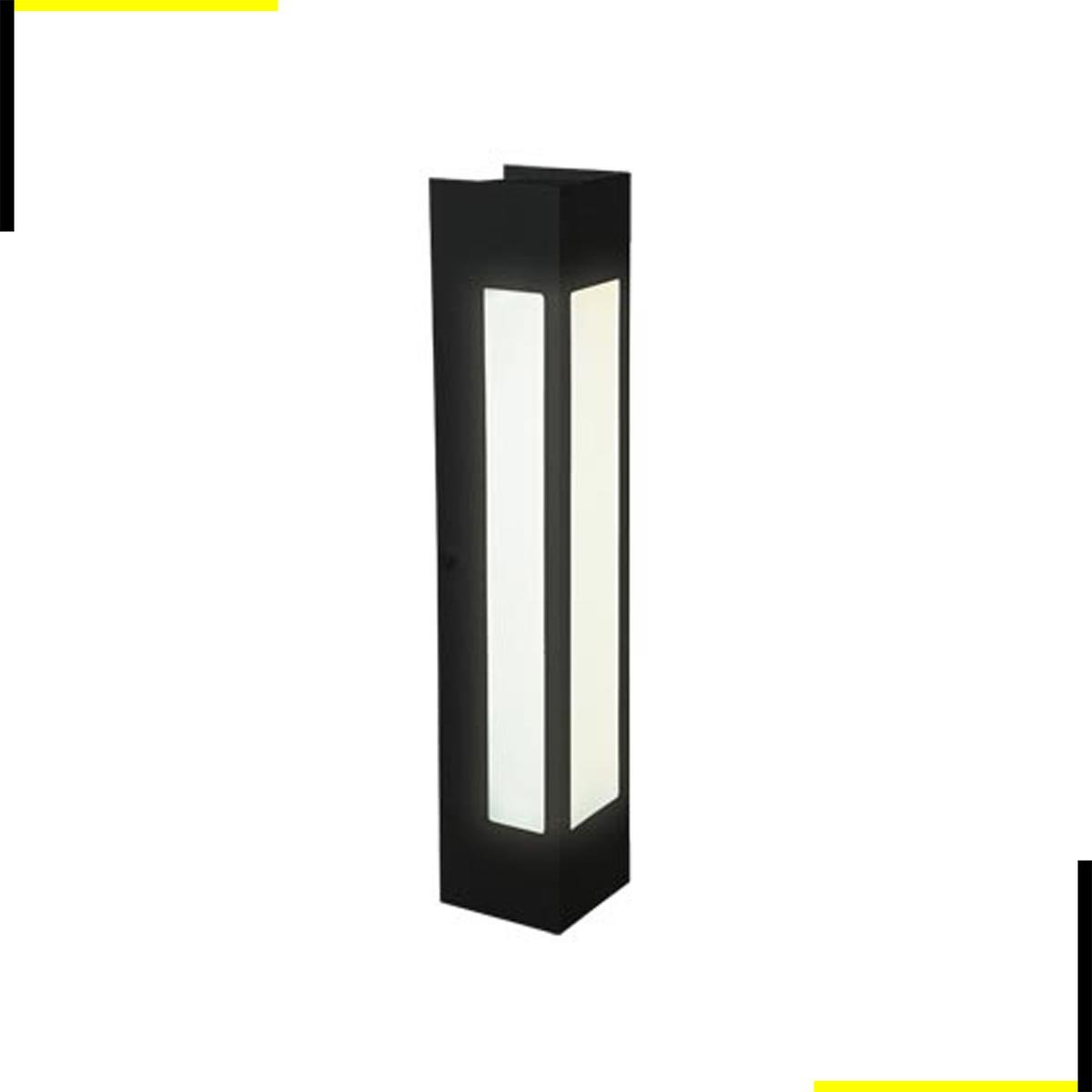 Arandela de Parede Externa Retangular 7x40cm 2E27 Felluz Preto