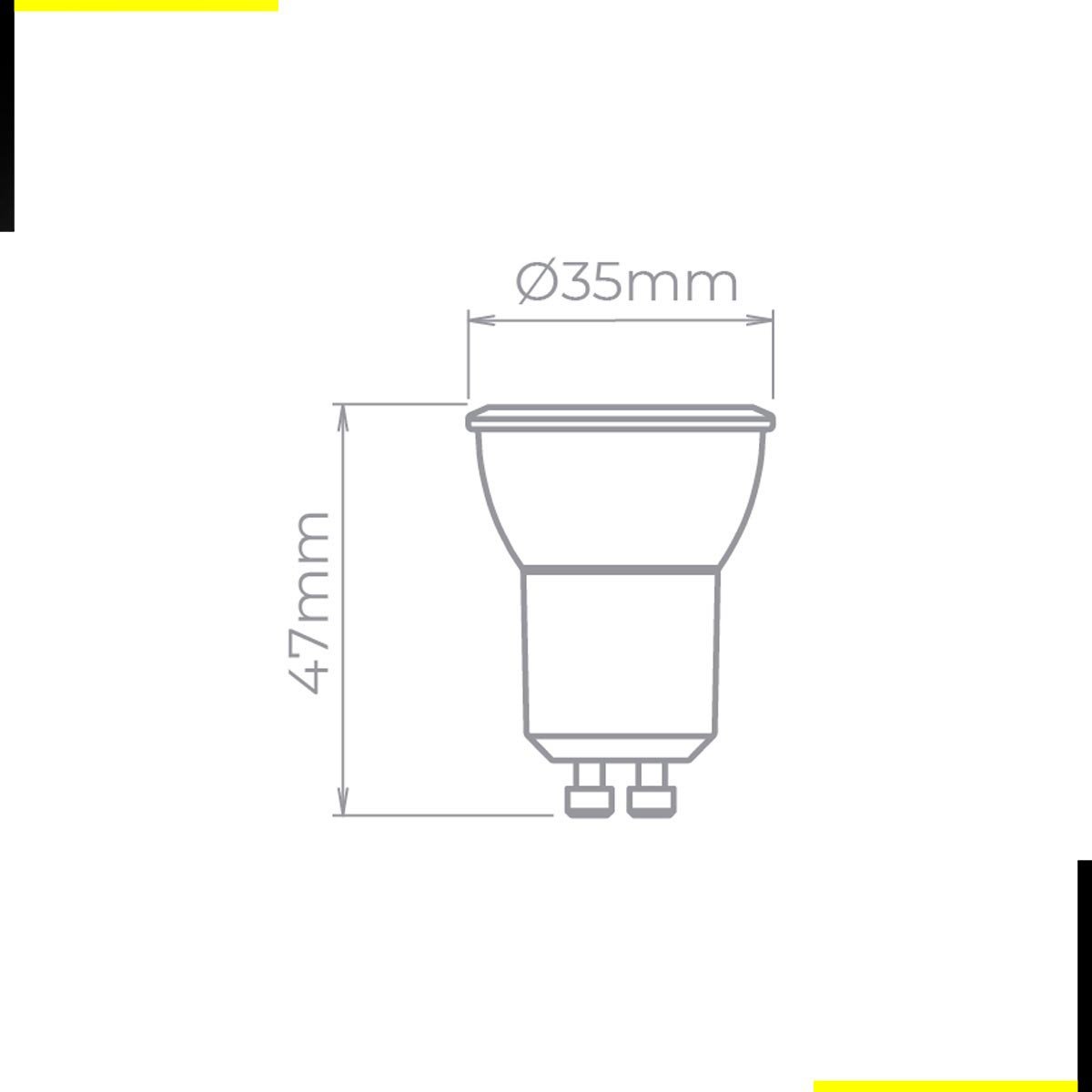 Lâmpada Led Mini Dicróica Mr11 3w Bivolt Stella 2700k 0919