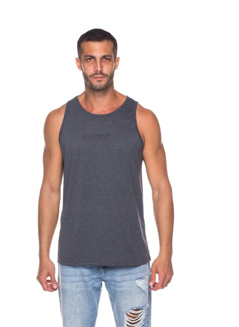 Camiseta Regata Masculina em Malha Mescla