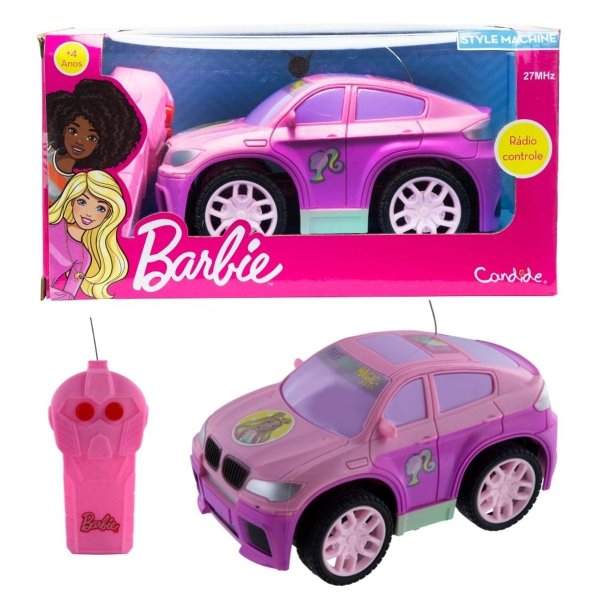 Carrinho De Controle Remoto Barbie - Beauty Pilot - Candide