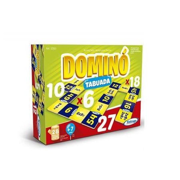 Jogo infantil Domino da Tabuada Xalingo - Loja Zuza Brinquedos