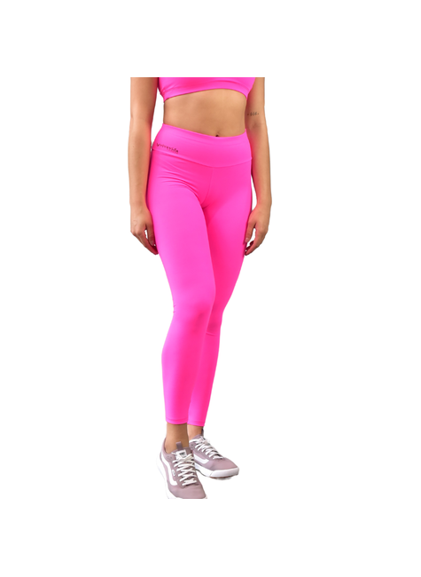 Legging Fitness Hot Pink em Suplex de Poliamida Rosa